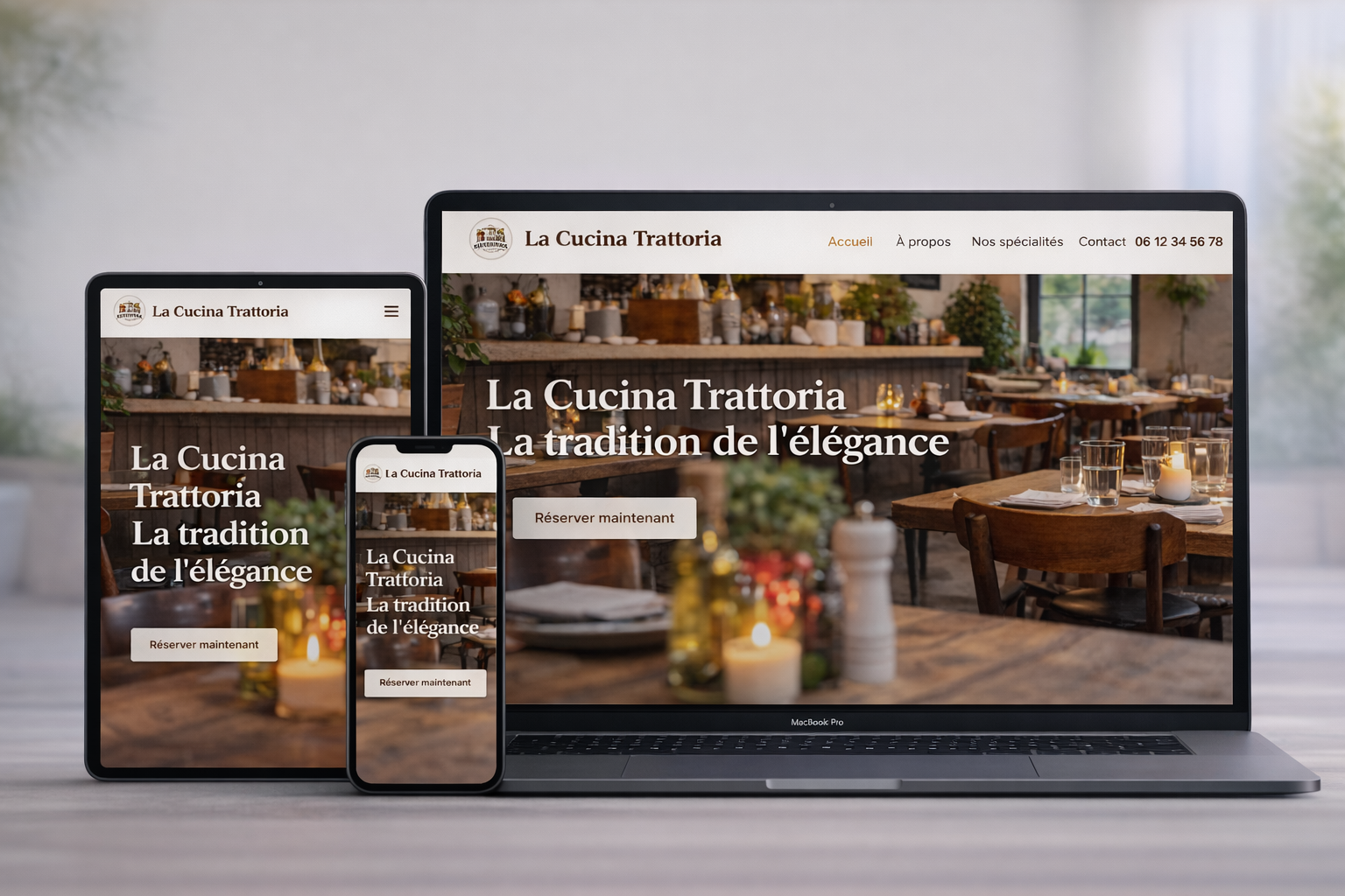 Création de site web pour restaurant avec menu QR-Code